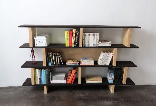Diy Bookcase Librero Ohoh Deco, How To Build A 5 Shelf Bookcase