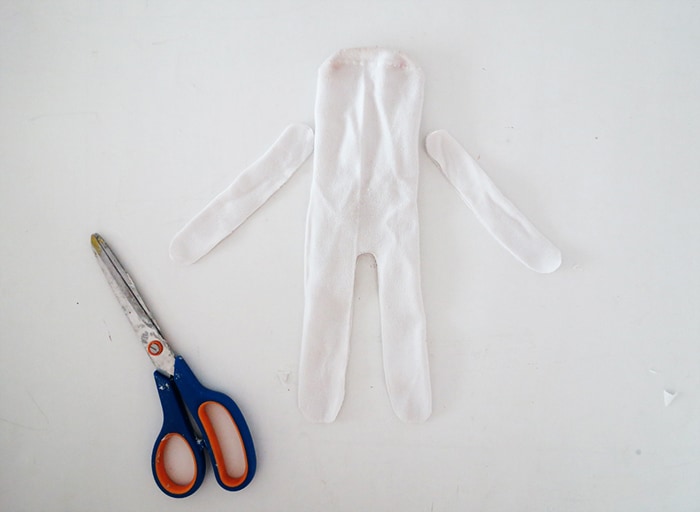 How to make a sock doll sewing the parts