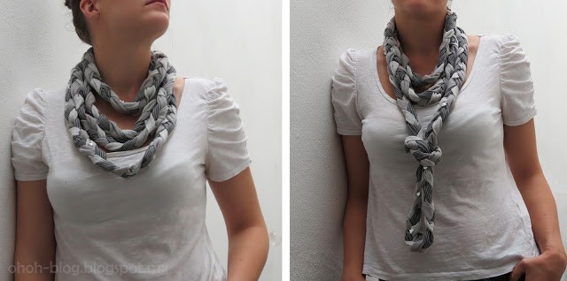 how to sew a braided scarf