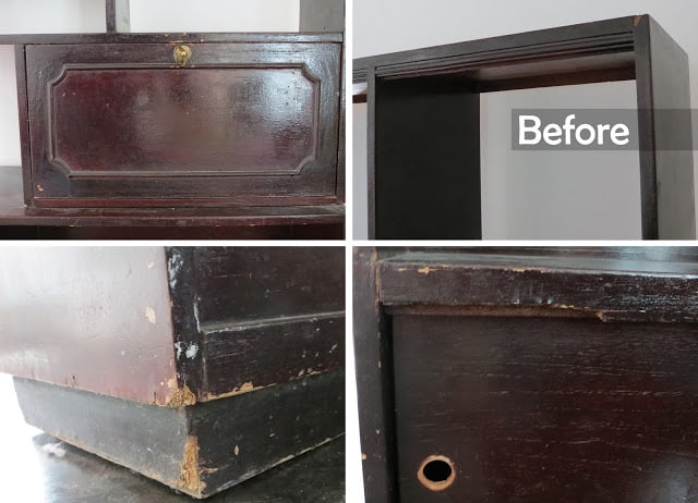 Easy furniture makeover before pics