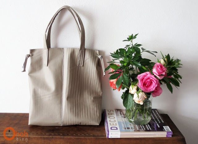 sewing leather bag