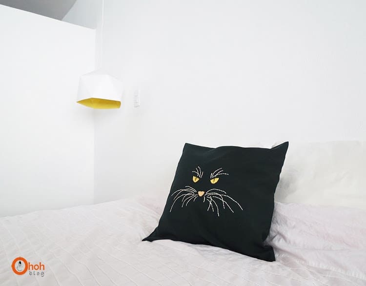 diy Embroidery Cat Pillow