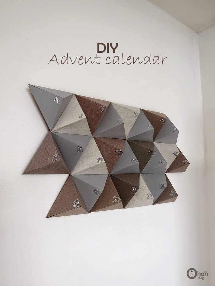 DIY modern advent calendar