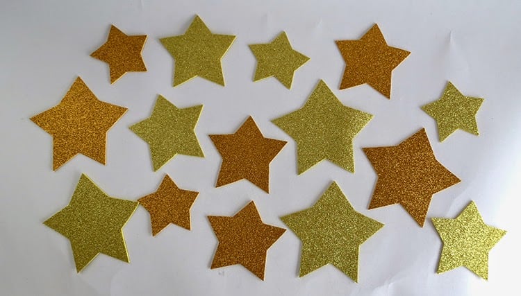 DIY stars ornaments Christmas tree