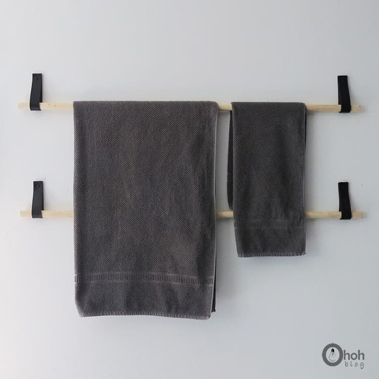 homemade towel holder diy