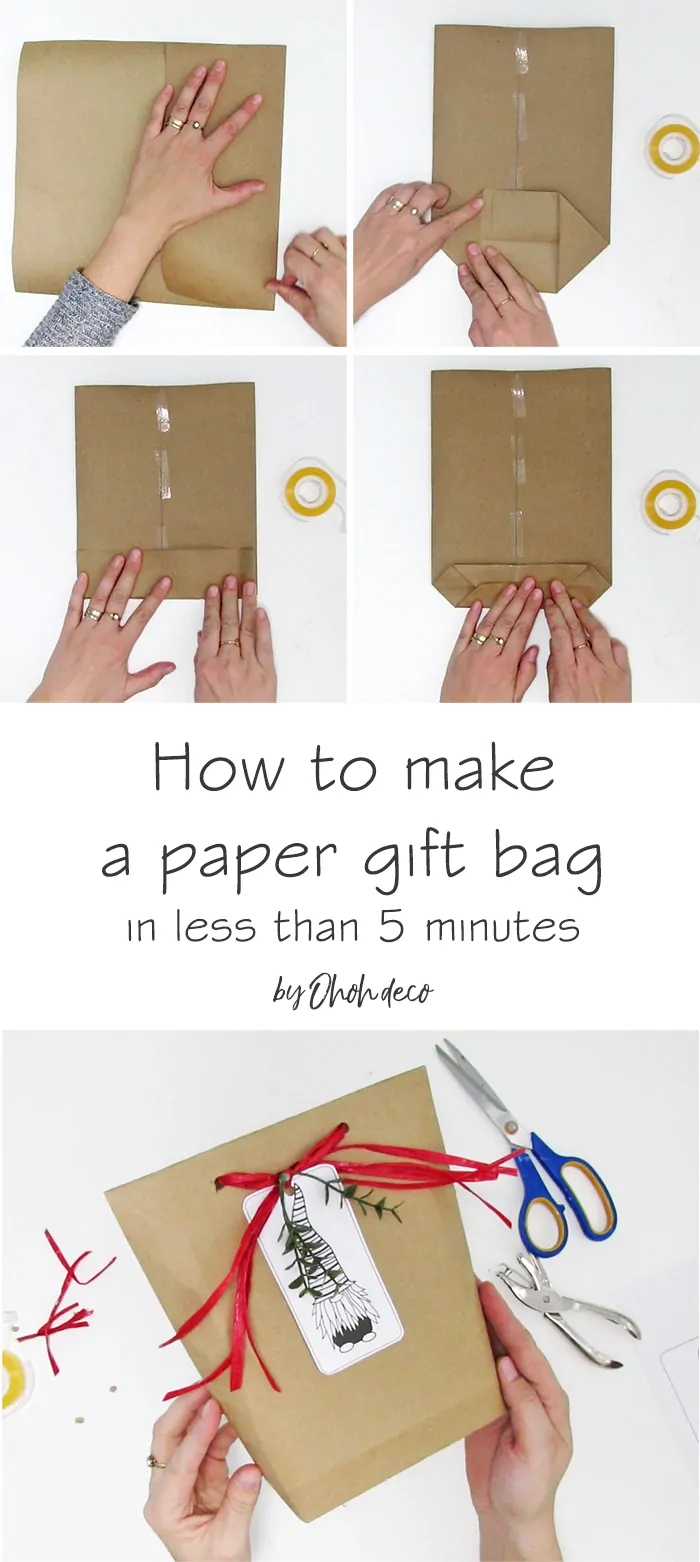 How to Make a Beautiful Gift Bag out of Paper (Easy 9 Steps)