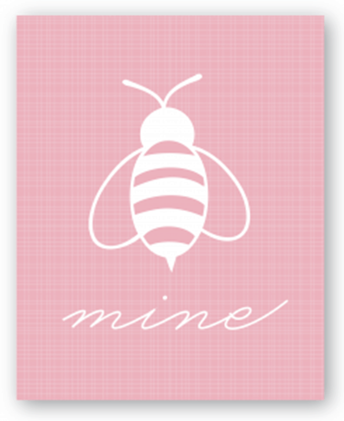 bee mine free valentine's card 