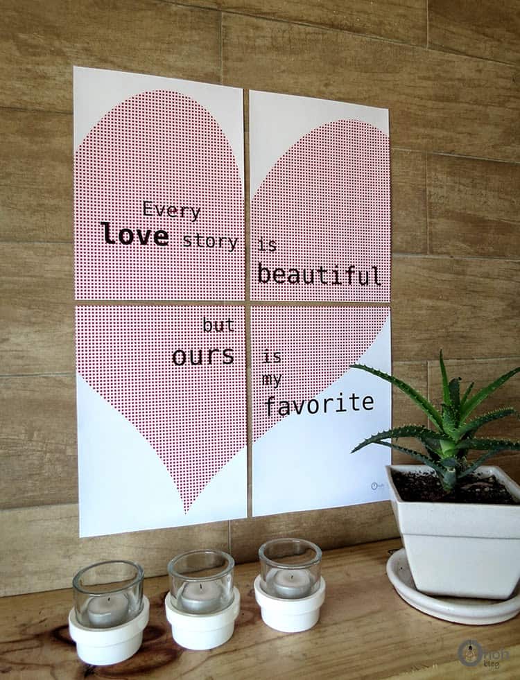 free valentine's wall decor