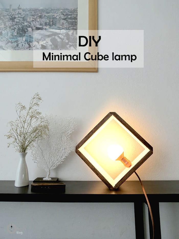 wooden cube light