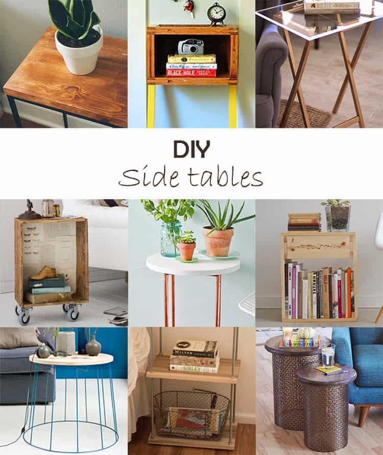 Diy Monday Side Tables Ohoh Deco - Side Table Ideas Diy