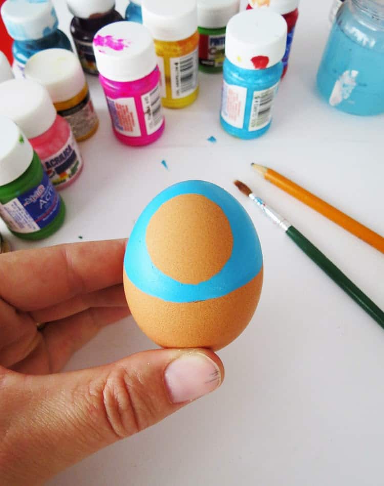 painting easter eggs