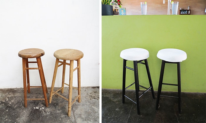 Bar stool makeover