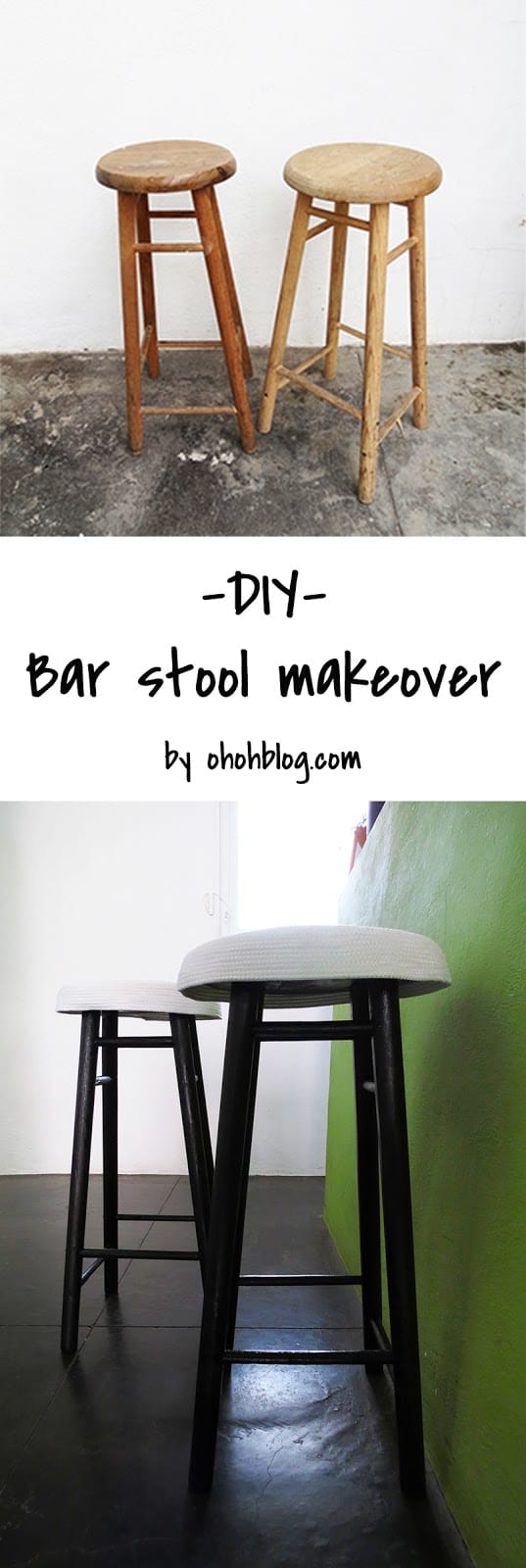 Bar stool makeover