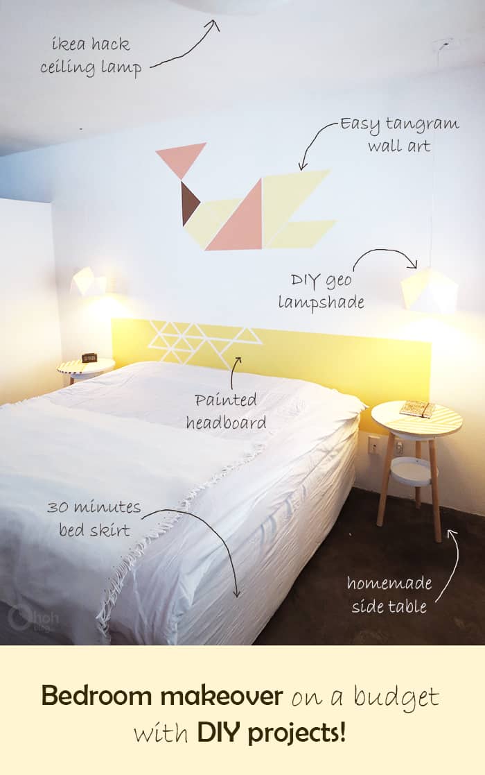 A Diy Bedroom Makeover Ohoh Deco