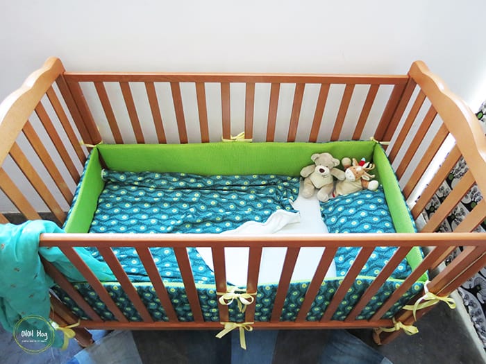 Crib bumpers and baby blanket tutorial
