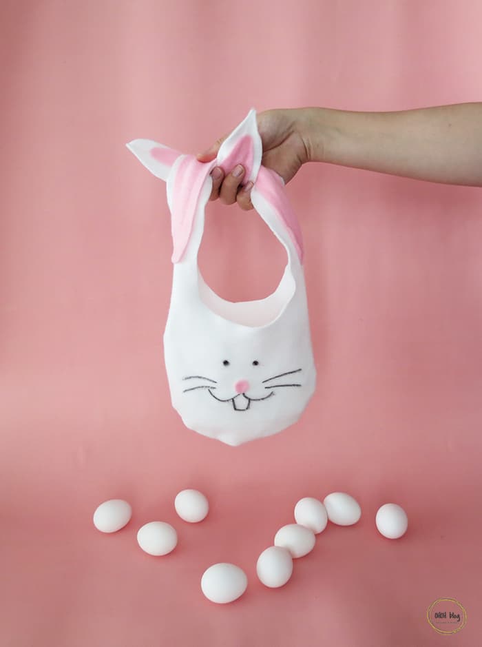 how to make easter bunny bag