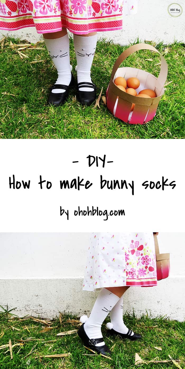 make easter bunny socks