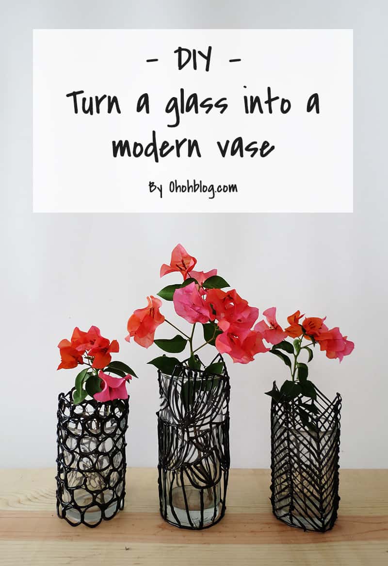 diy modern flower vase