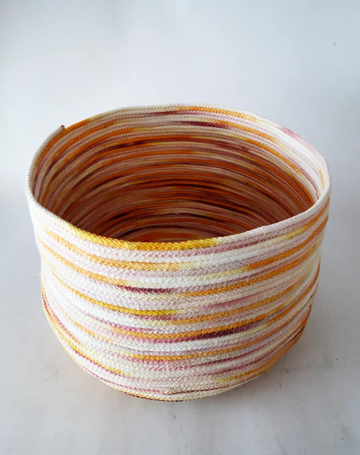 how to sew rope basket