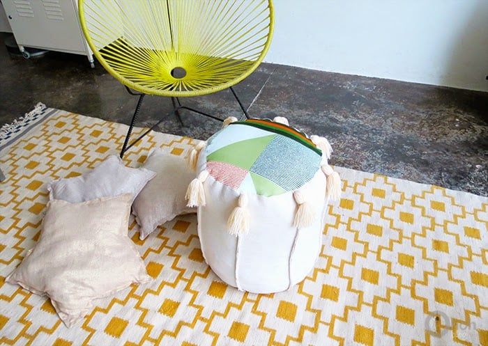 homemade floor pouf