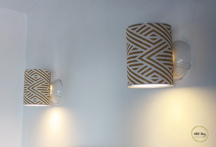 diy wall sconce shade