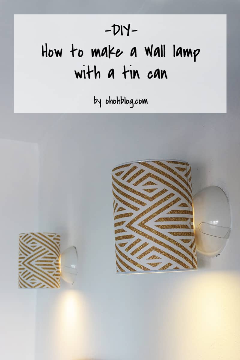 diy wall sconce shade