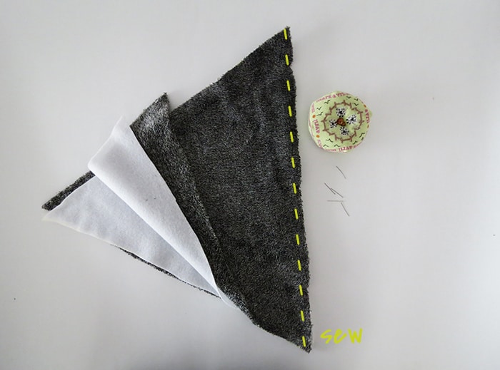 sewing blanket pieces