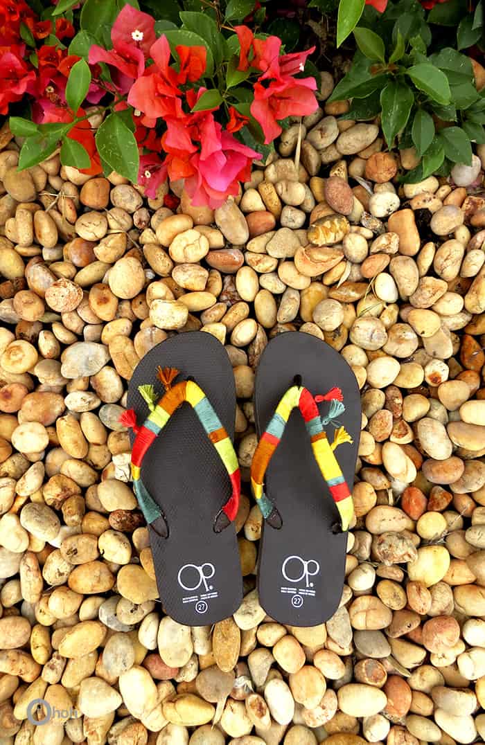 Boho discount flip flops