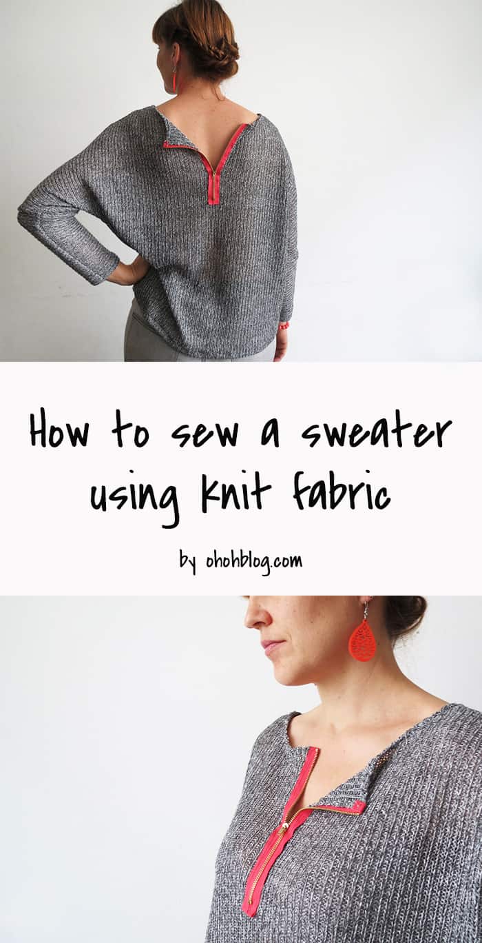 how to sew a sweater