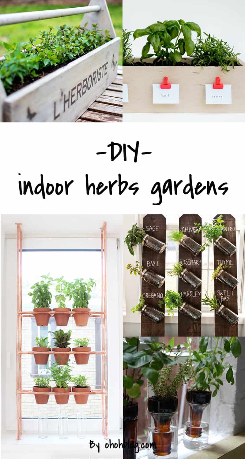 diy indoor herbs garden ideas