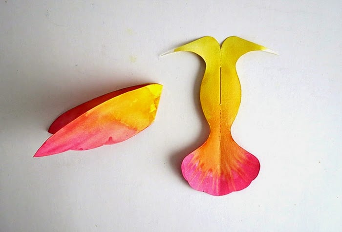 diy paper hummingbird template