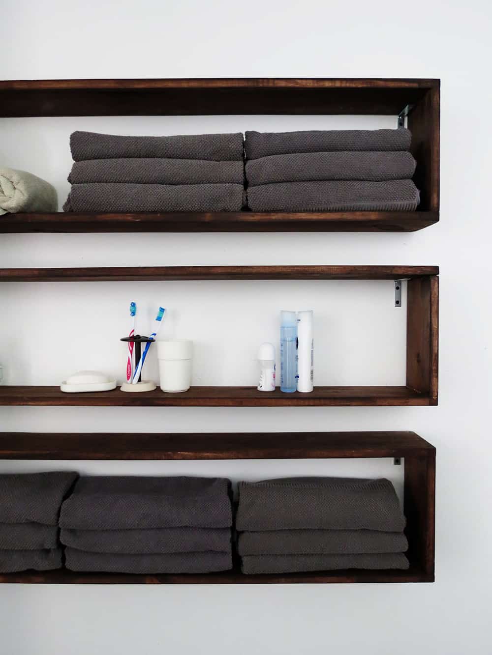 DIY wall shelves