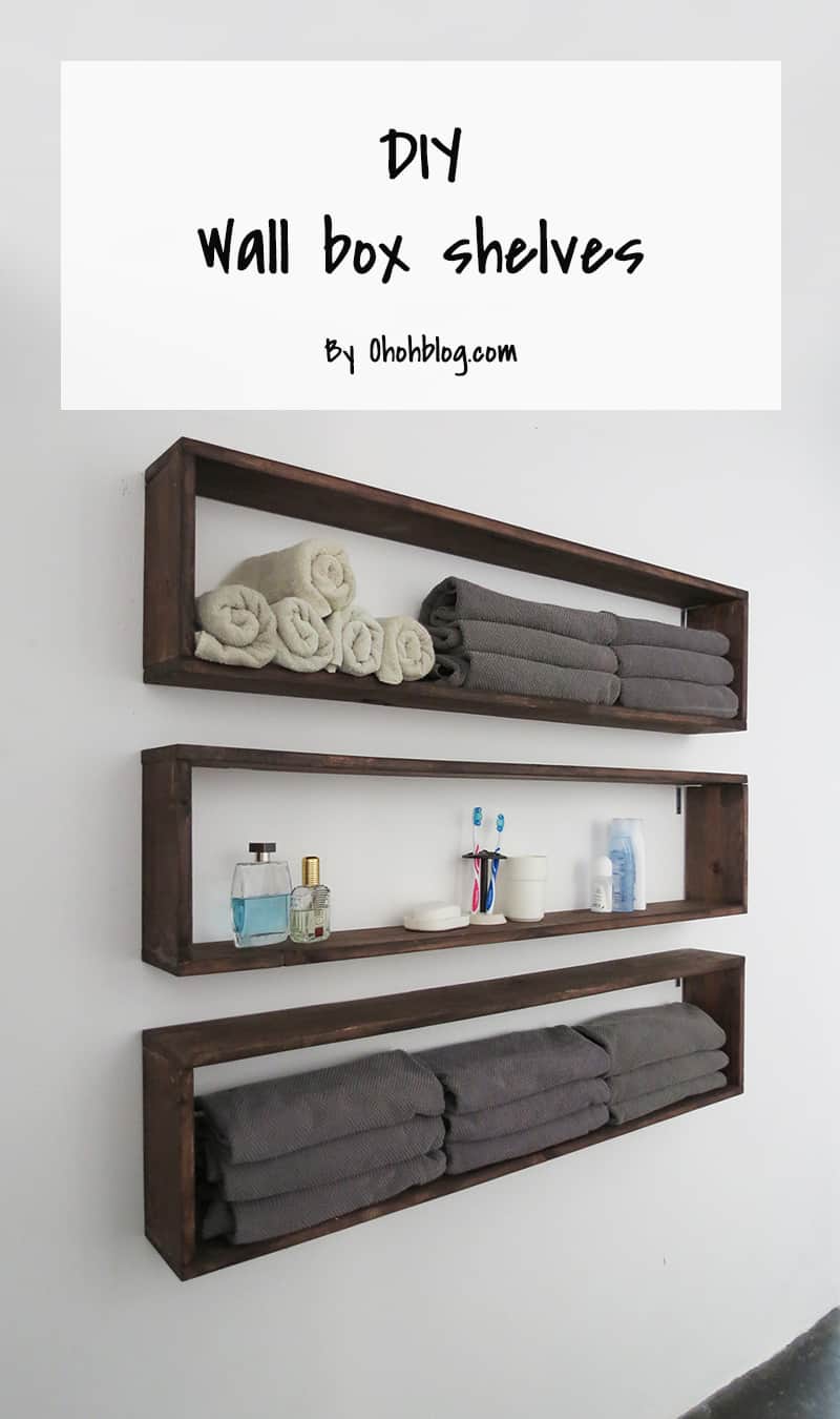 Simple DIY Box Shelves 