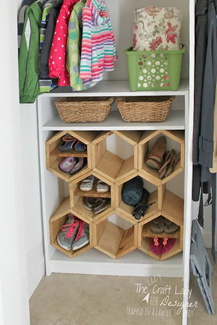DIY SHOE ORGANIZER USING CARDBOARD- shoe rack/ storage ideas using