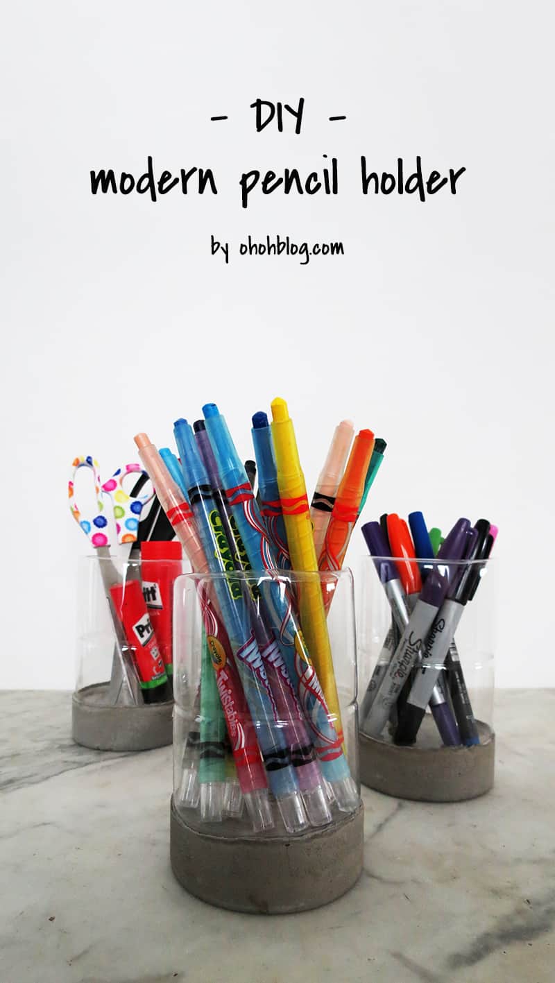 DIY Recycled Pencil Holder