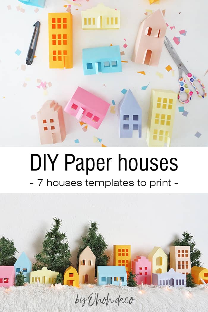 paper house template to print