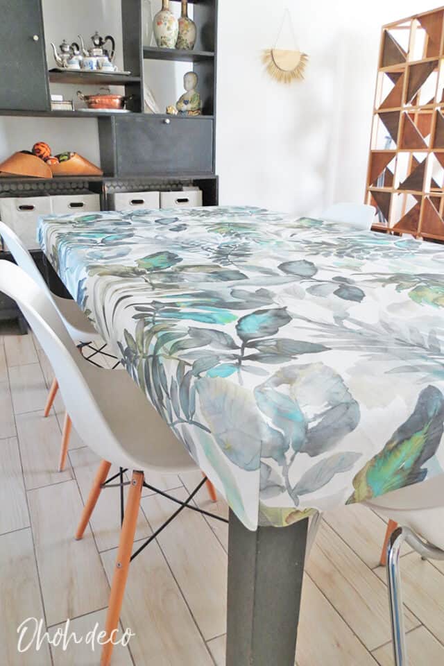 Fitted table cover, the easy DIY