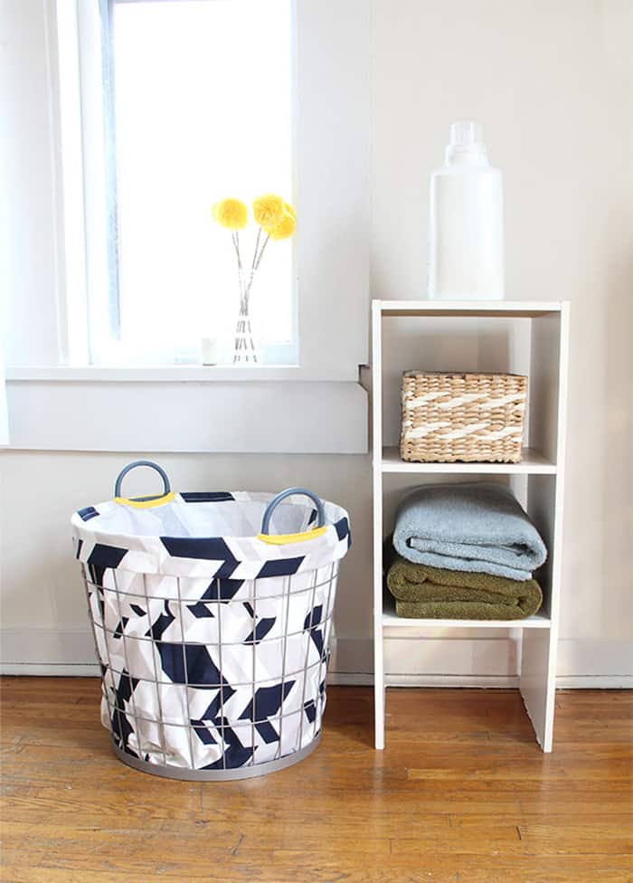 DIY Laundry Basket Organizer (Built In)