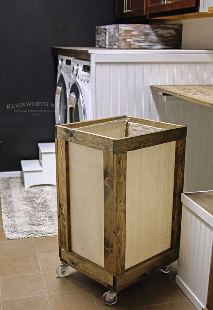 diy laundry basket storage