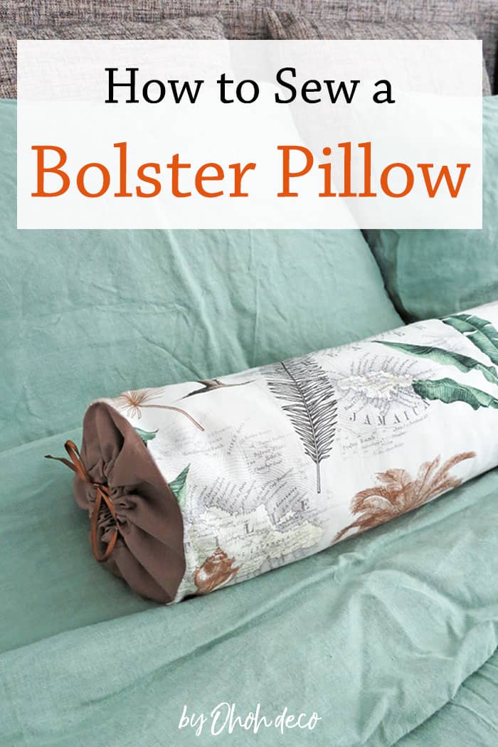 Diy shop bolster pillow