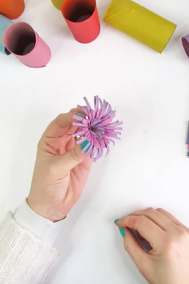 Easy to make Toilet Paper Roll Flowers