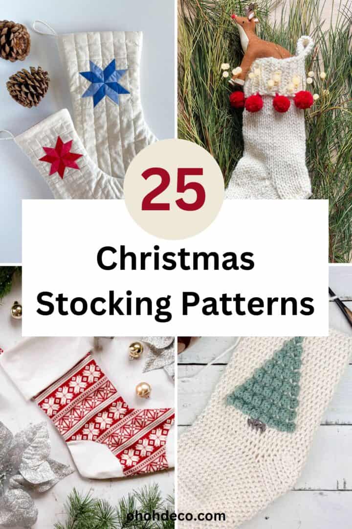 Get Crafty this Christmas: 25 Amazing Christmas Stocking pattern Ideas