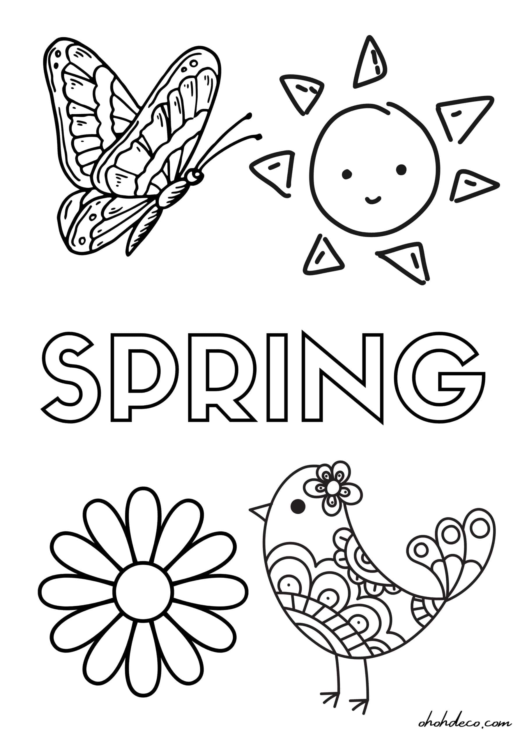 Spring-coloring-page-kid- Ohoh deco