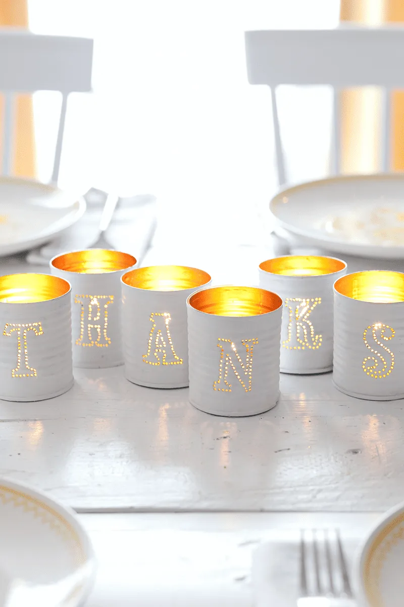 punched votive candle diy