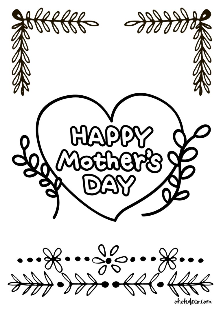 Top 30 Free Mother's Day Coloring Pages to Make Her Day Extra Special