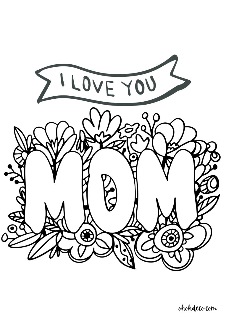 Top 30 Free Mother's Day Coloring Pages to Make Her Day Extra Special