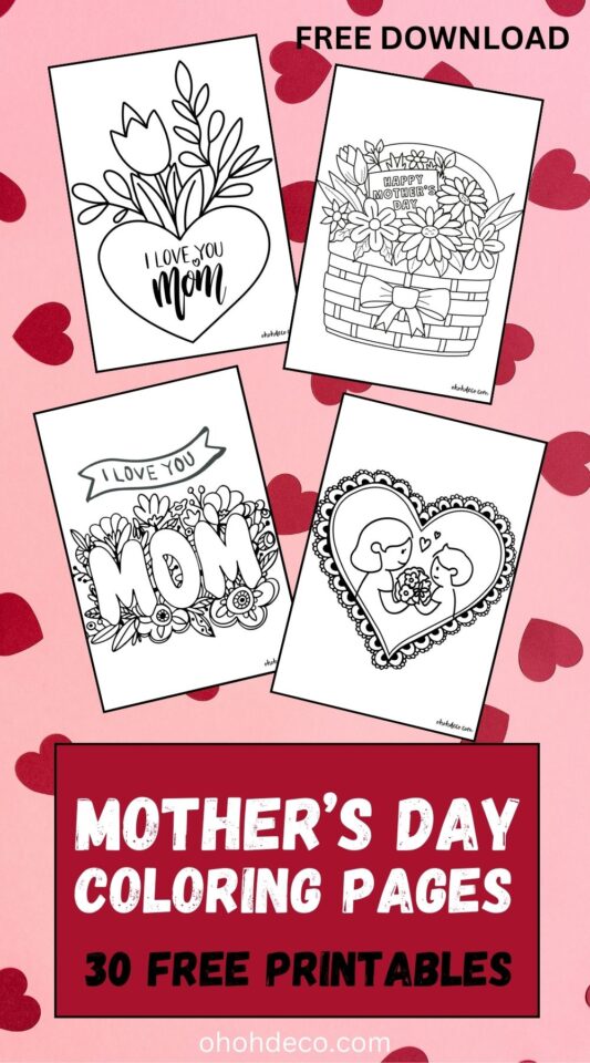 mothers-day-coloring-pages-free-printable - Ohoh deco