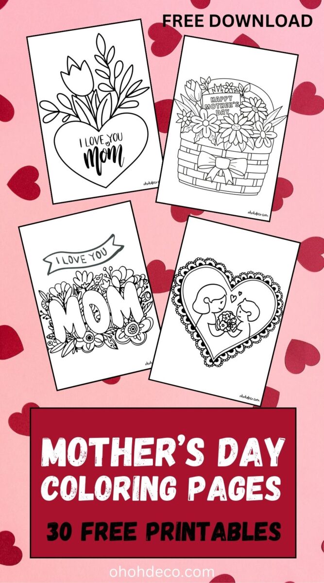 mothers-day-coloring-pages-free-printable - Ohoh deco