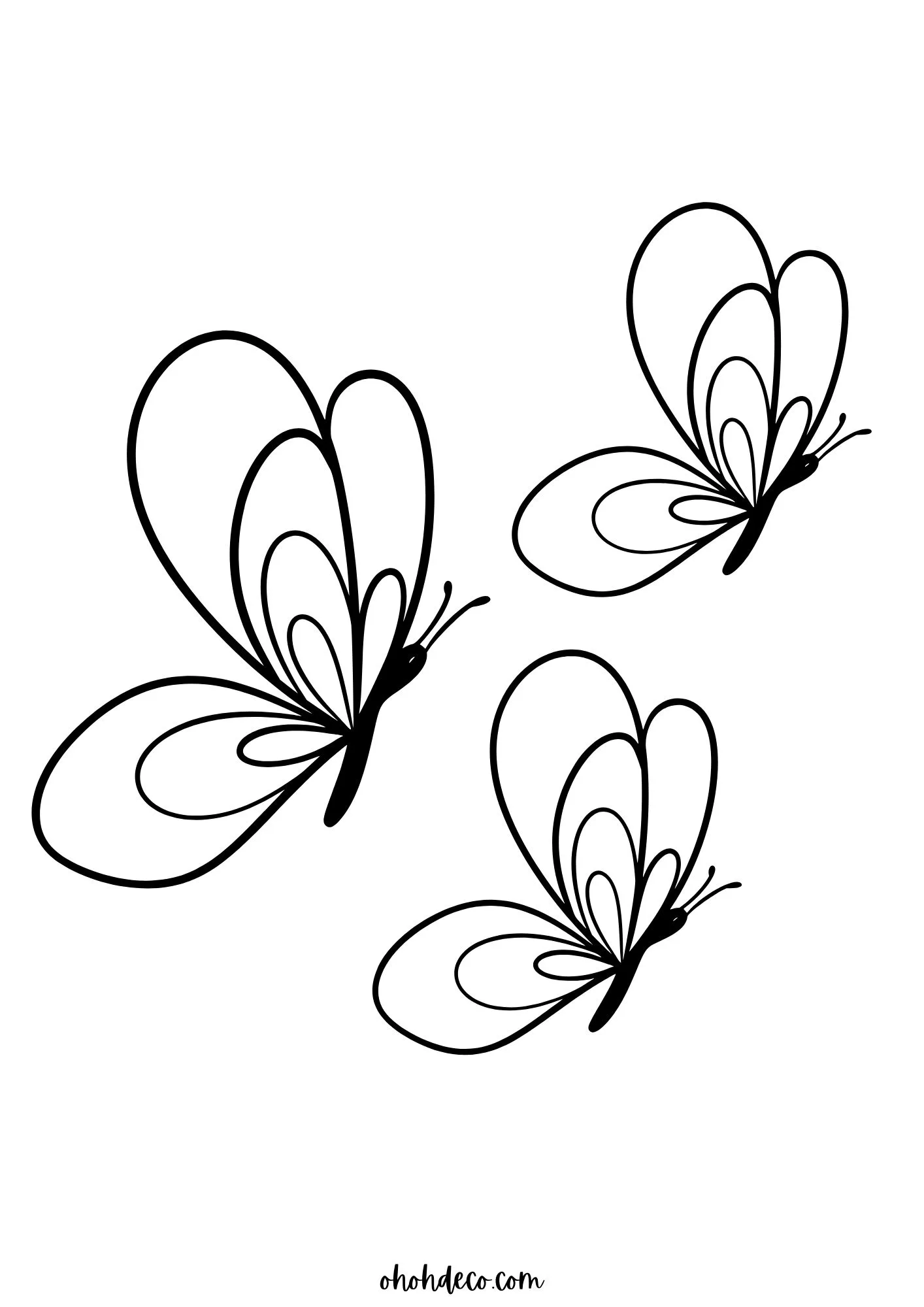 Butterfly coloring page