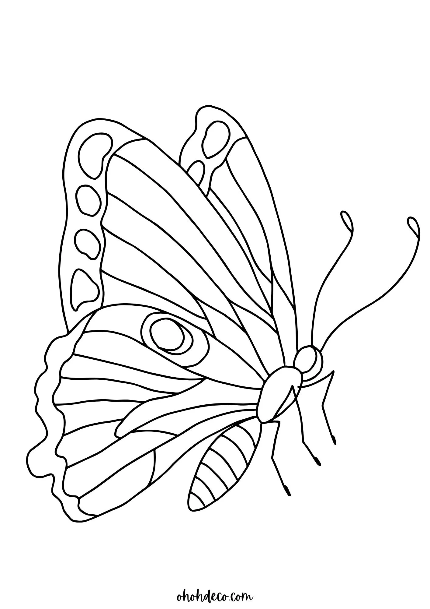 Butterfly Coloring Pages: 80 free PDF for Kids and Adults